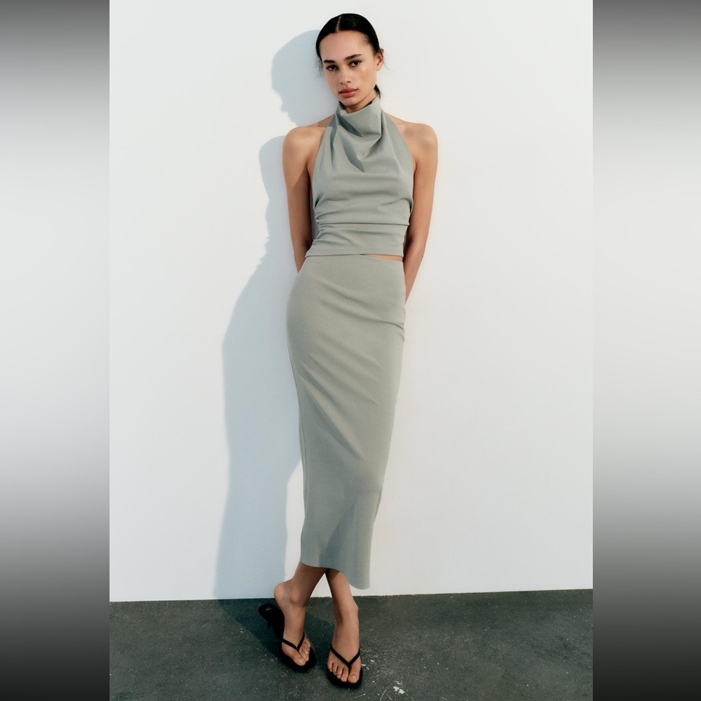 Zara Midi Skirt (Brand New)